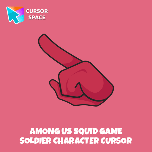Among Us Squid Game Soldier Character cursor